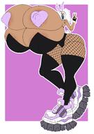 bunny_suit hyper_shoes iden_(yamatohotel)owner:yamatohotel multiple_breasts // 5983x8500 // 3.4MB